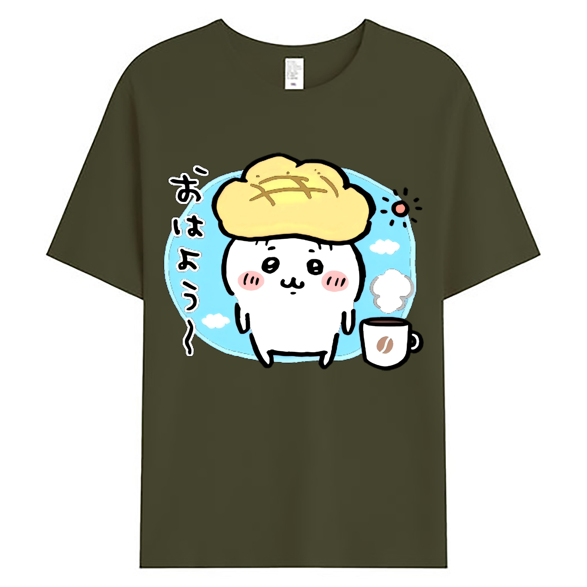（画像用） ちいかわ ちいかわ Chii-kawa chiikawa 綿100％ メンズ半袖Tシャツ｜肌触りやわらか＆通気性